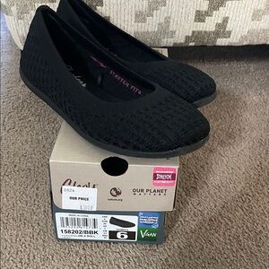 Skechers Cleo’s- Women's Black Washable Flats